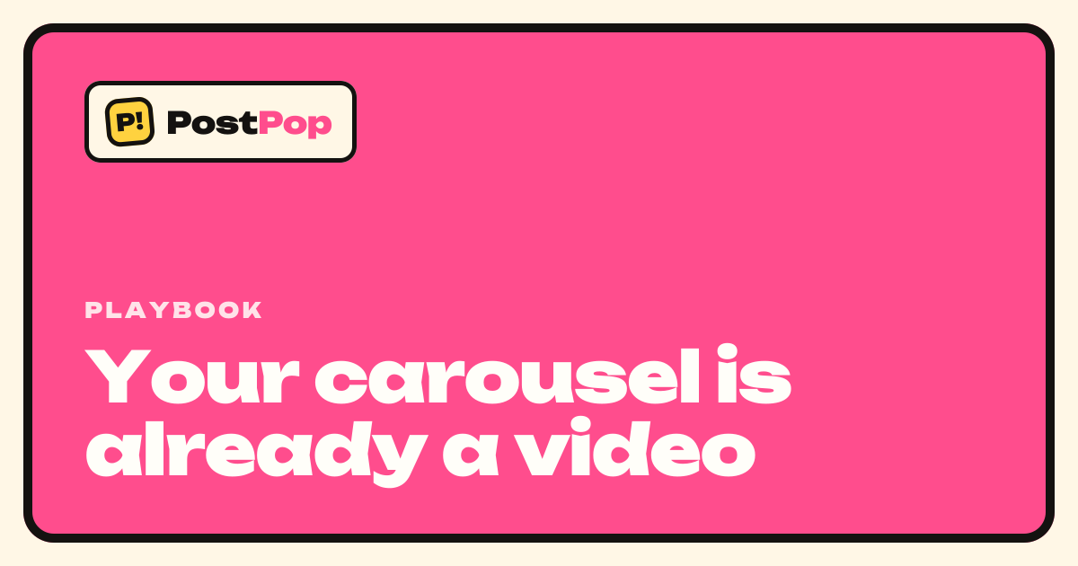Your carousel is already a video
