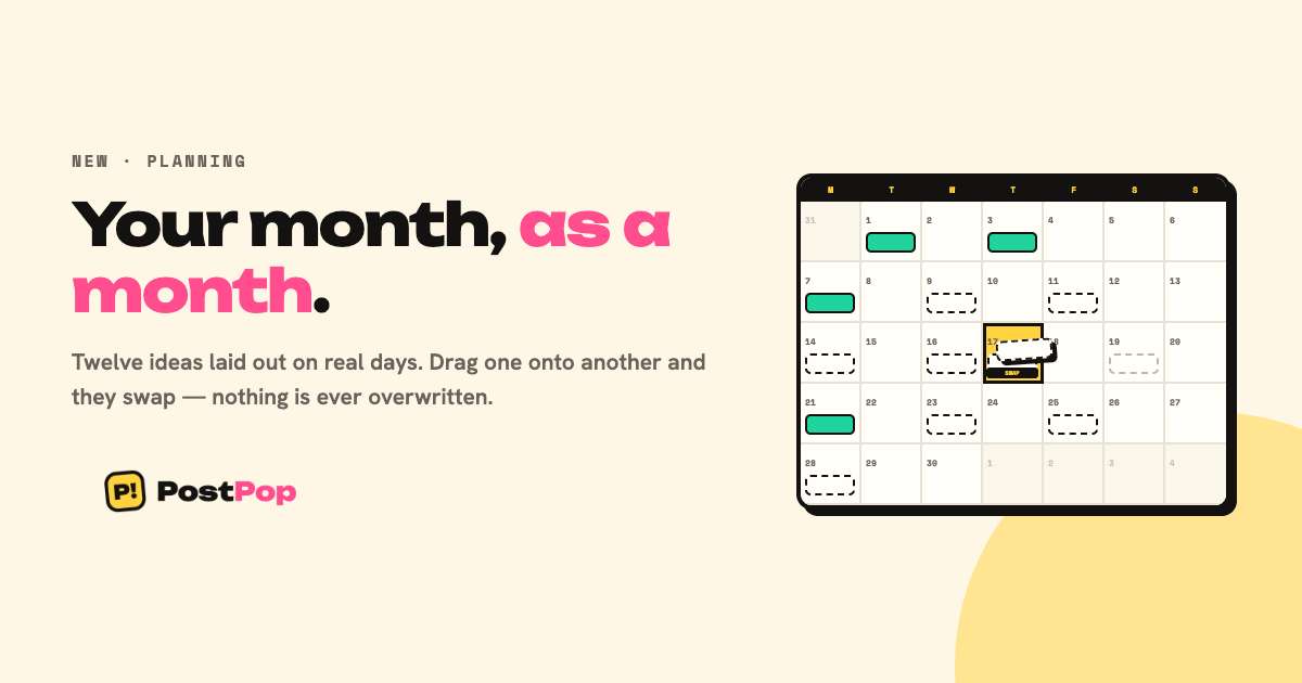 Your month, as a month